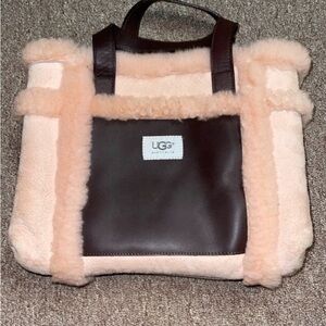 UGG Women's Shearling Tote Bag - Pink and Brown